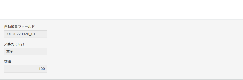 レコード詳細画面