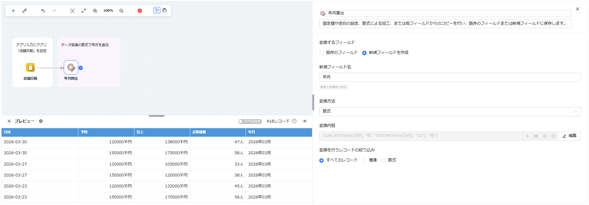 データ変換設定1