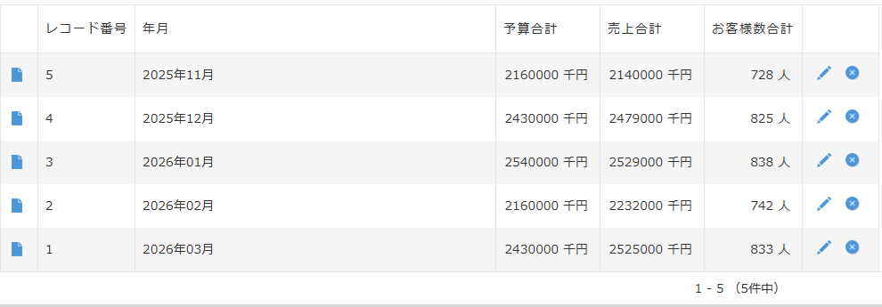 実行結果画面